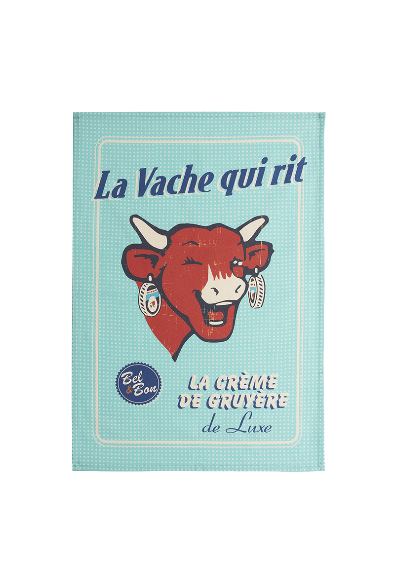 Torchon En Coton La Vache Qui Rit Crème De Gruyères Essix Home 