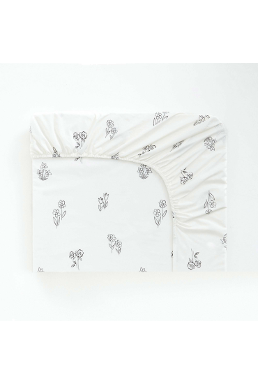 Printed fitted sheet in cotton BALLERINA BUNNY 90x200 cm bonnet of 20 cm - Designers Guild Kids