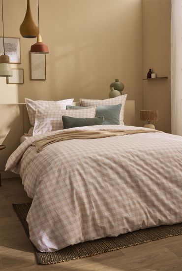 Cotton percale bed set Cadence